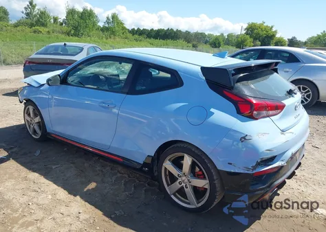 2020 Hyundai Veloster N z USA, uszkodzony, nr VIN KMHT36AHXLU007509